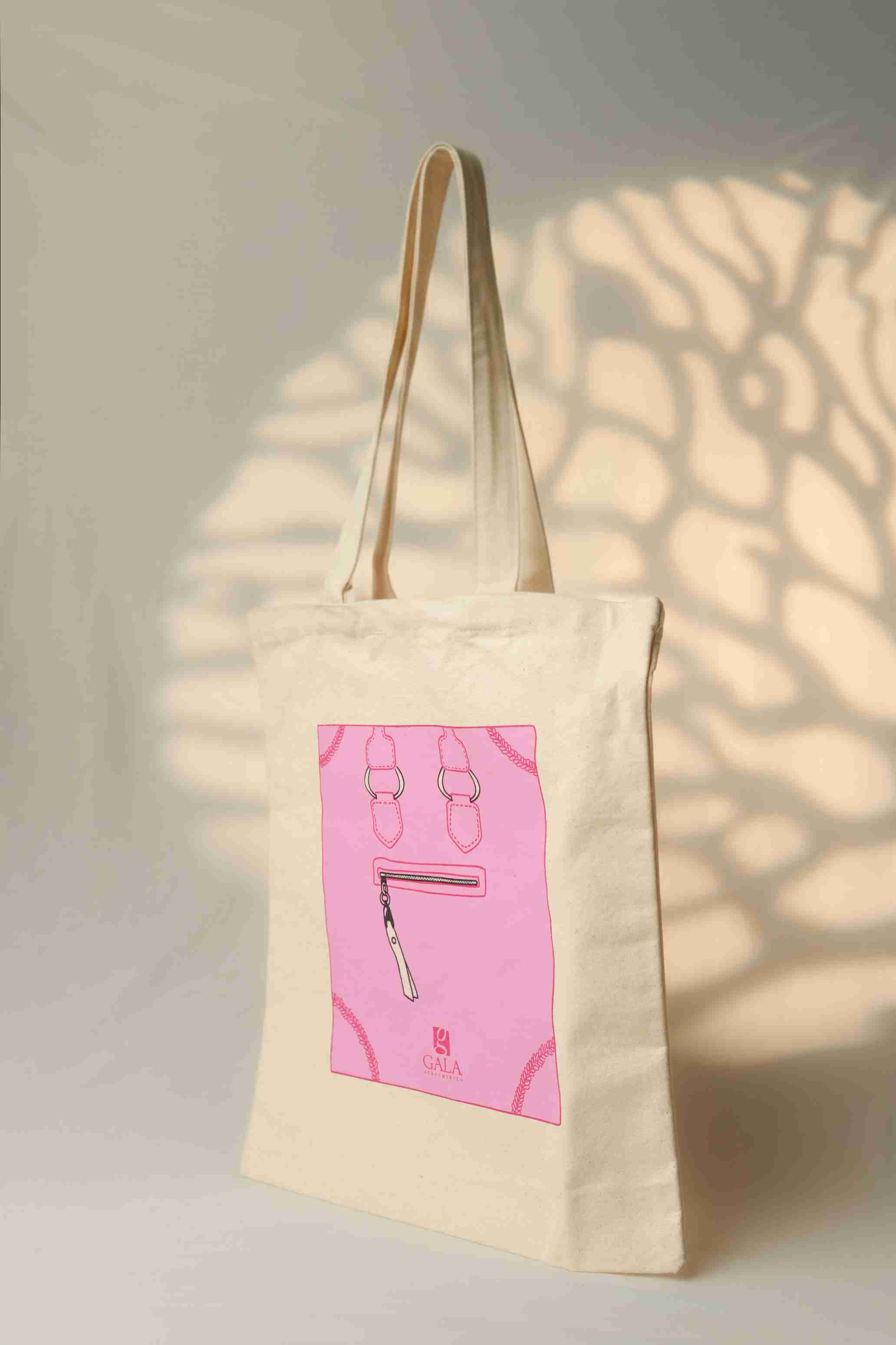 10 oz natural print Bag