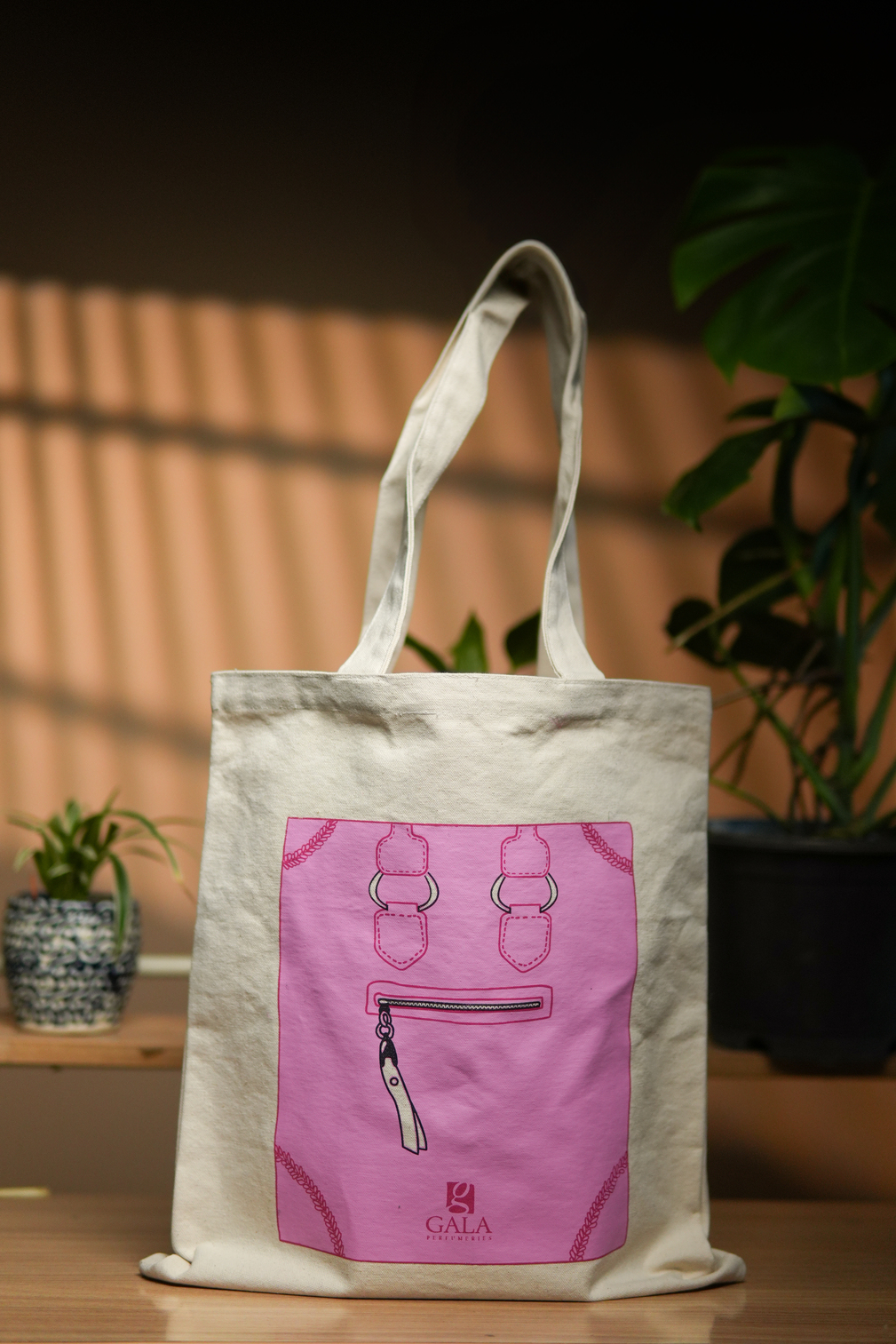 10 oz natural print Bag