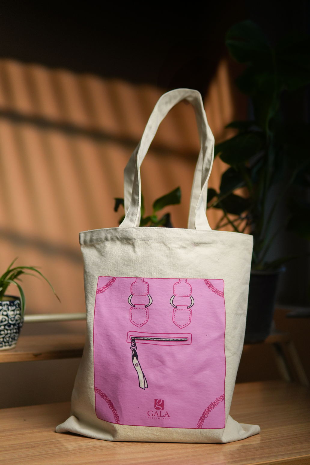 10 oz natural print Bag