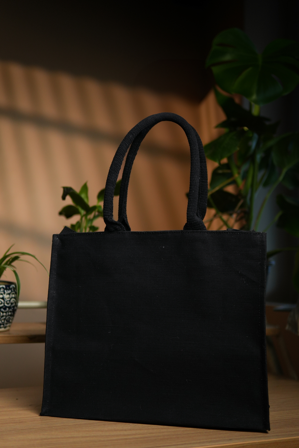 Black Juco bag ( With Zip )