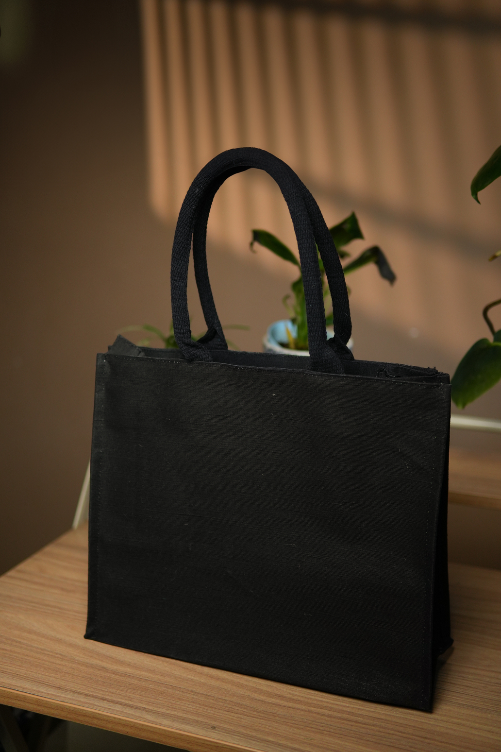 Black Juco bag ( With Zip )