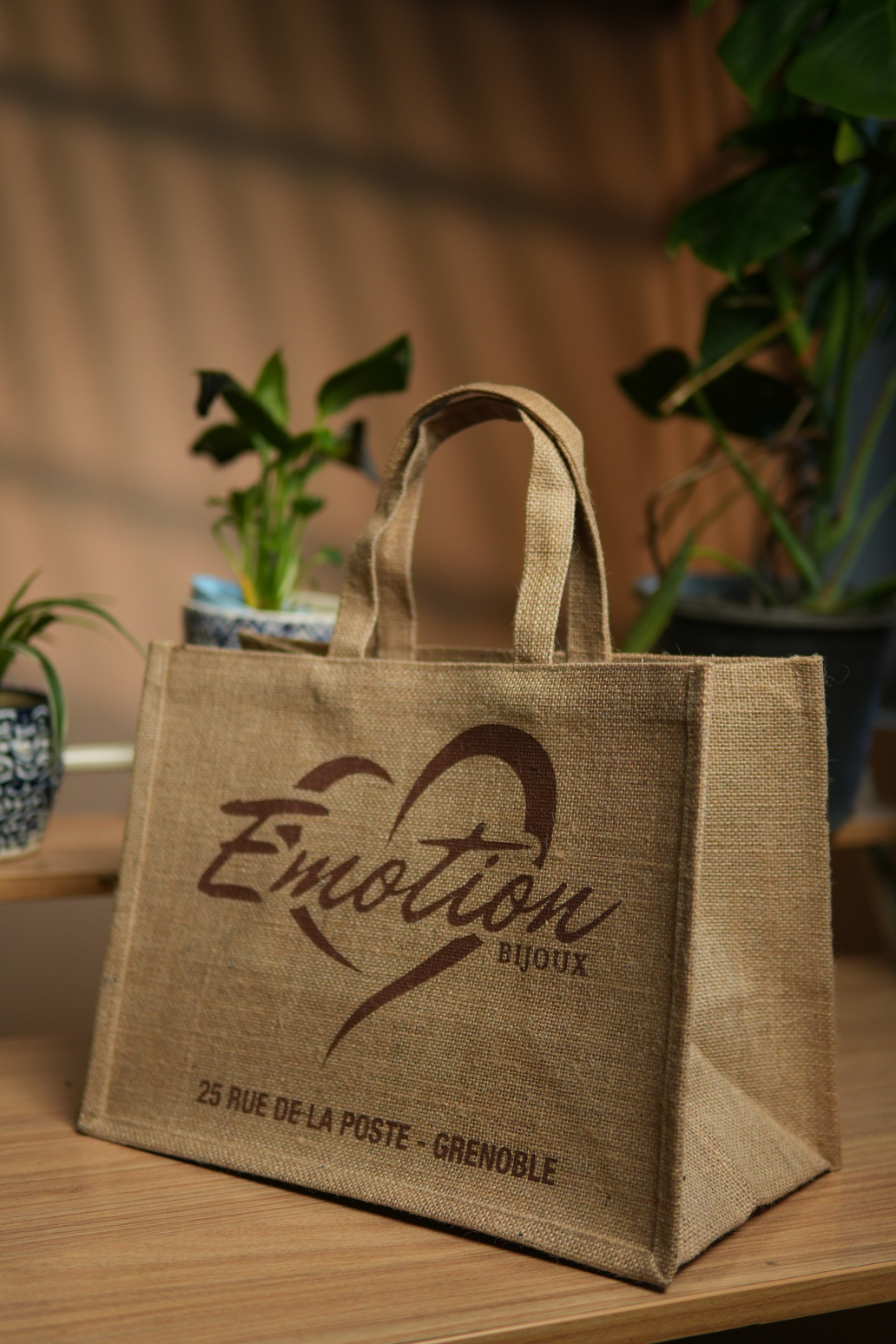 Printed Natural Jute Bag ( Promotional)