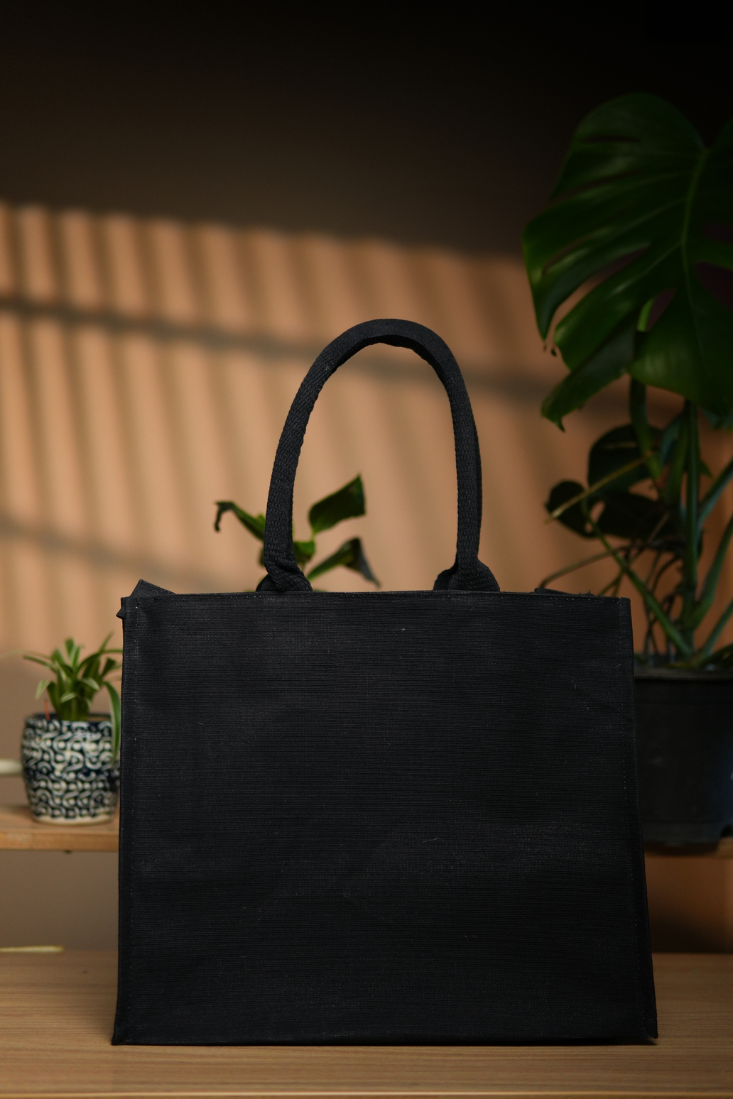 Black Juco bag ( With Zip )
